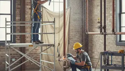 Emergency plumber repairing a burst pipe in Green Bay, WI home