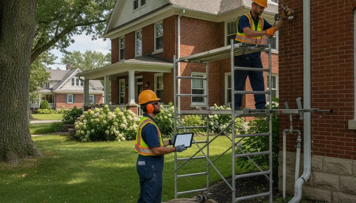 Plumber repairing pipes in Green Bay, WI for plumbing repair service