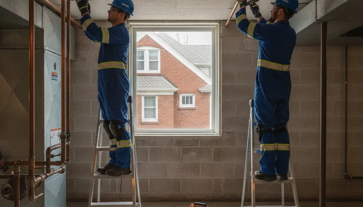 Plumber repairing plumbing in Green Bay, WI for residential and commercial service