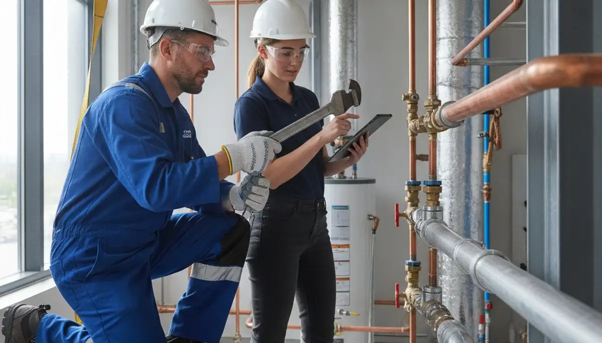 Plumber repairing a home pipe in Green Bay, WI for plumbing repair service