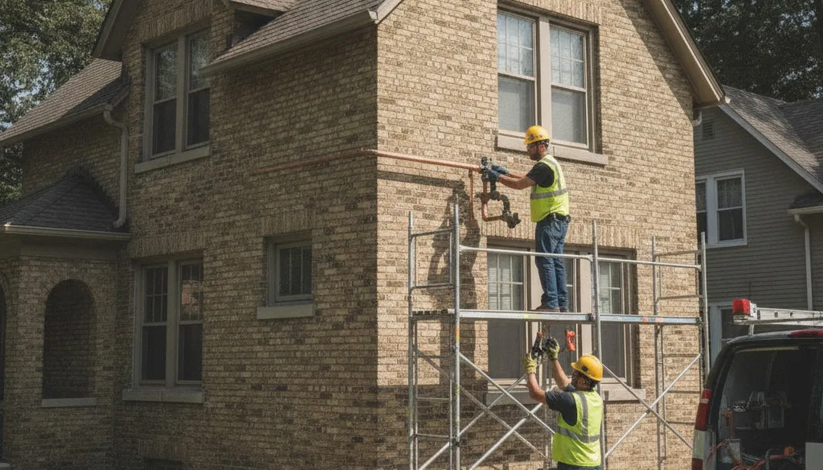 Plumber providing repair service in Green Bay, WI for local plumbing customers