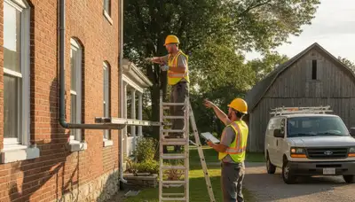 Professional plumber servicing a pipe repair in Green Bay, WI for plumbing repair services