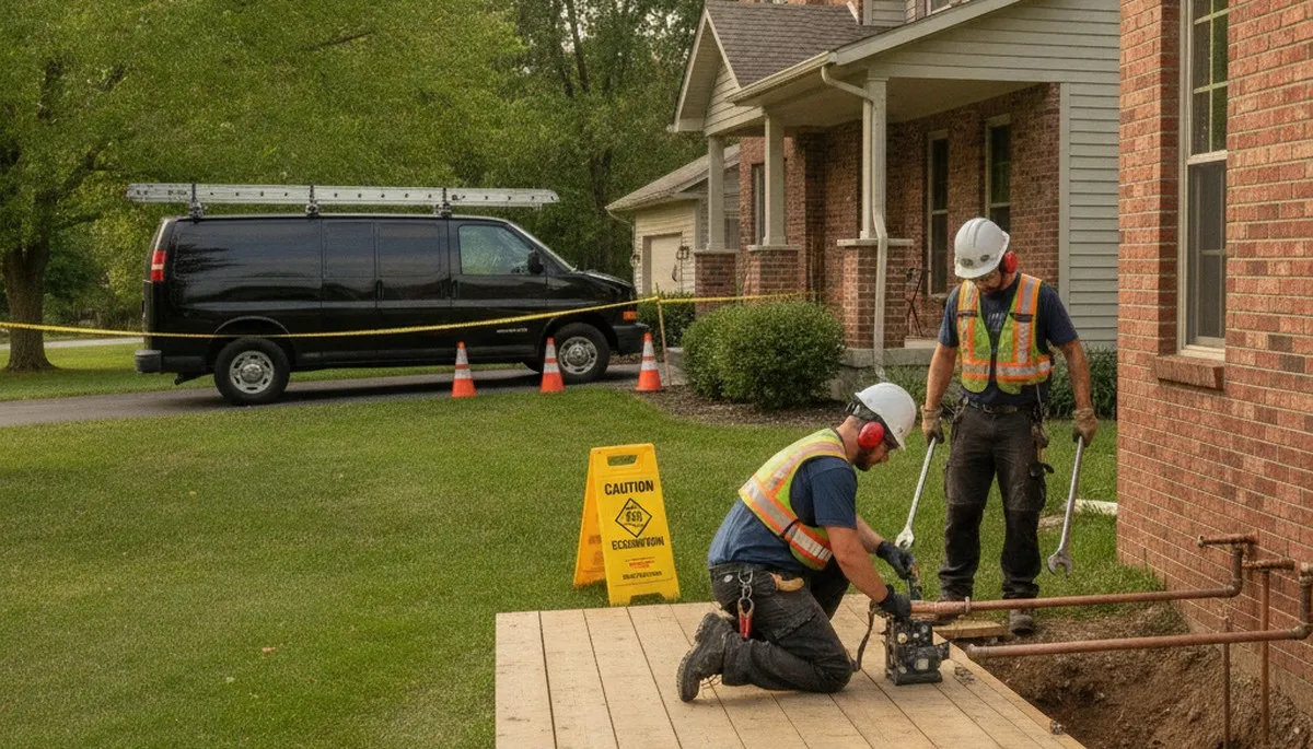 Green Bay, WI plumber repairing a plumbing fixture for a local plumbing service
