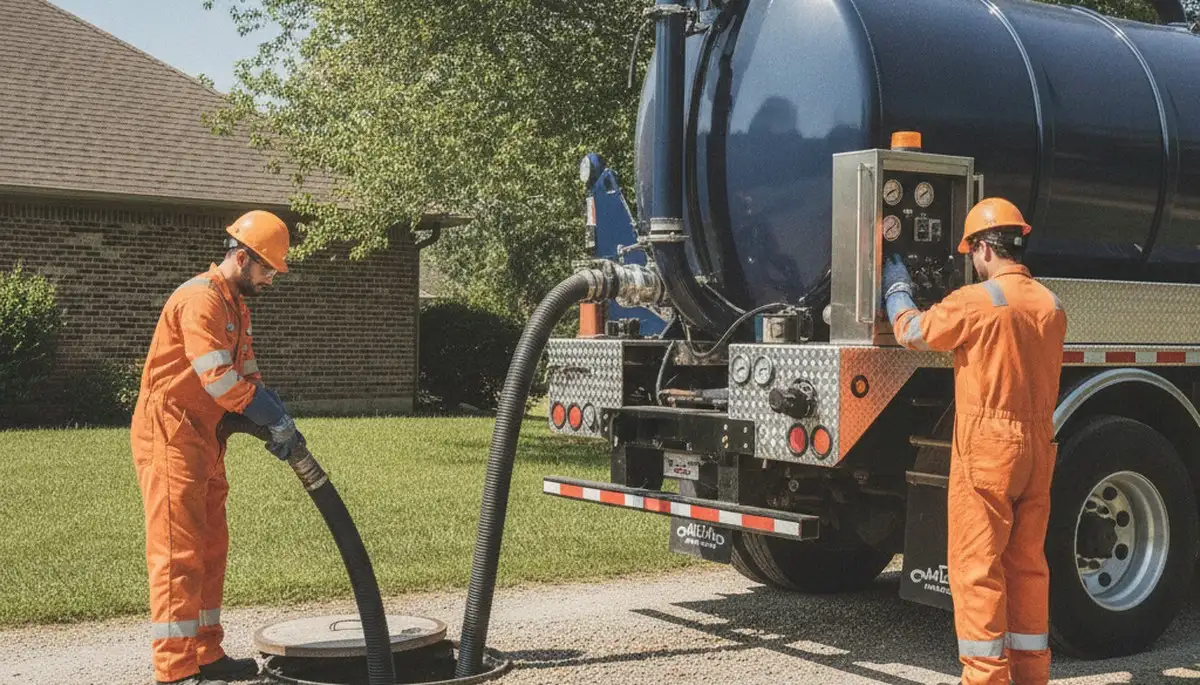 Green Bay, WI plumber pumping septic tank for reliable home sewer maintenance