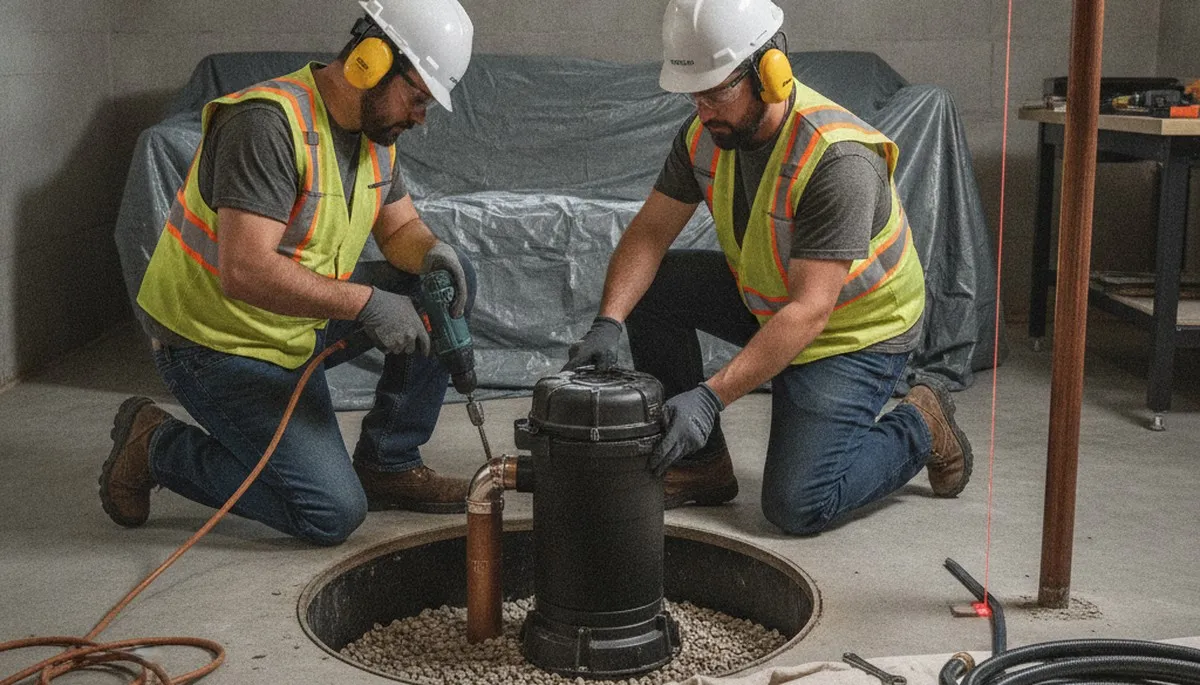 Sump pump installation service in Green Bay, WI for homes with spring flood protection