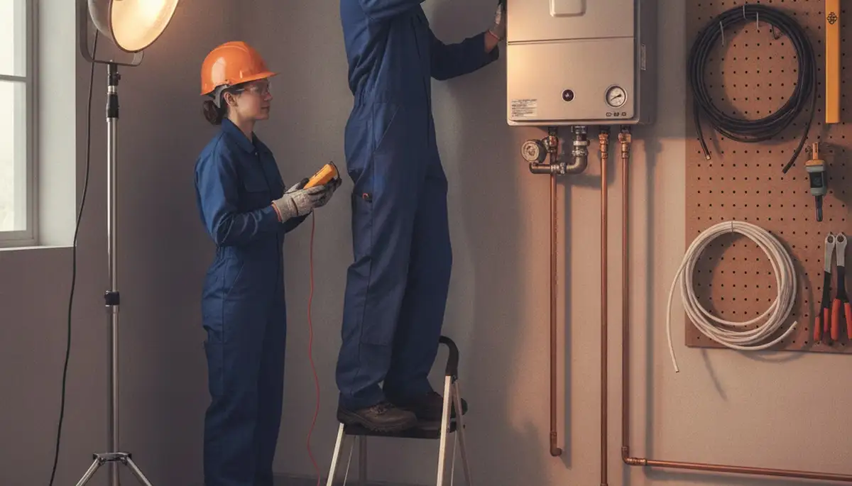 Tankless water heater installation in Green Bay, WI by On Call Plumbers