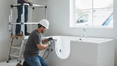 Walk-in tub installation for safer bathing in Green Bay, WI by On Call Plumbers